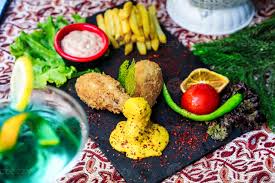 Photo of beautifully arranged food